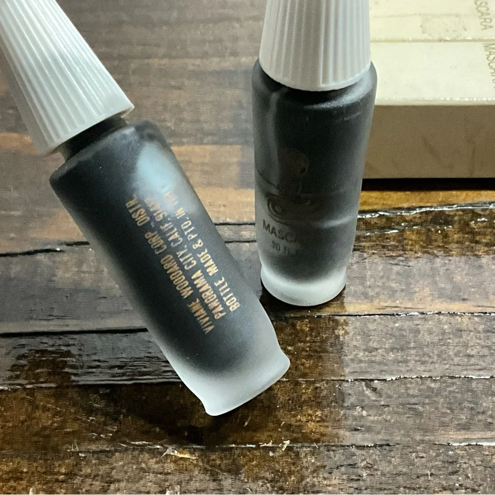 Vintage Lot of 2 Viviane Woodard Black Mascara IOB 1960s Collectible Prop